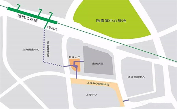上海中心办公楼地图